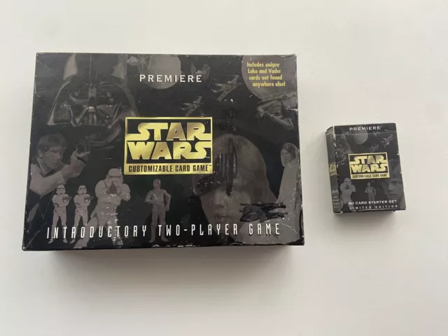 Star Wars Customizable Card Game Introductory box and a 60 card starter pack