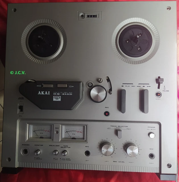 Magnétophone à bande AKAI GX-215D adapté 240VAC entièrement fonctionnel (1978) 