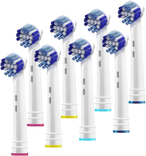 Cabezales de cepillo de repuesto compatibles con OralB Braun - Paquete de 8 Professional Elec