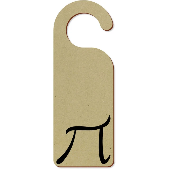 'Pi' 200 mm x 72 mm colgador de puerta (DH00034862)