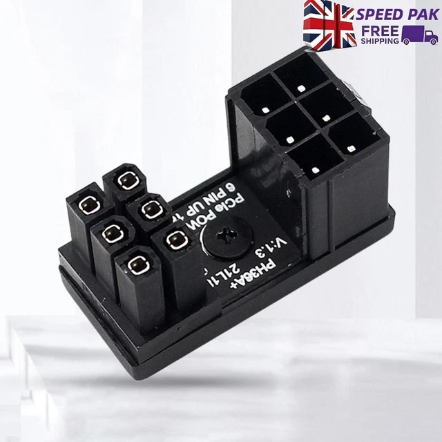 TURN CONNECTOR 6 Pin GPU Power Connector GPU PCIe for PC Computer ...