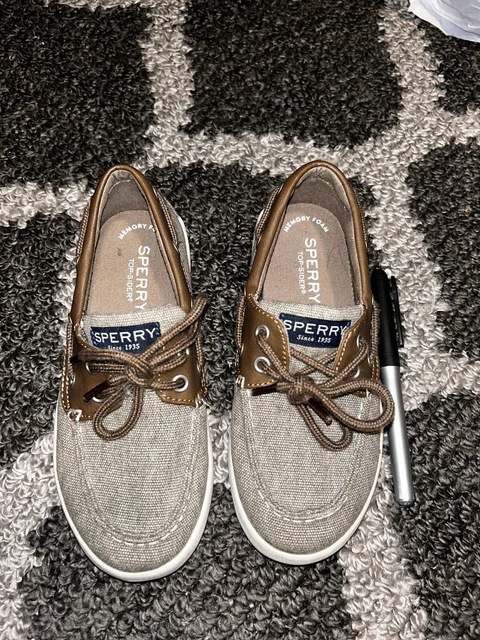 Sperry Top Sider Boys Size 13 M  Boat Shoe Dark Brown