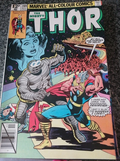 Marvel Comic The Mighty Thor Vol. 1 No. 289 November 1979