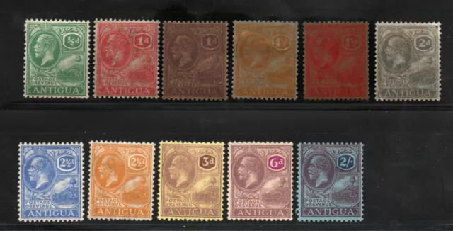 Antigua - SG# 62 77 (11) Sh set MVLH (tone)/ wmk  multi script CA - Lot 0123042