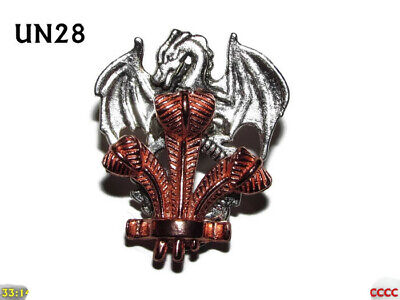 Lo Steampunk Spilla Badge Pin Principe di Galles Piume Drago Gallese Cymru #UN28