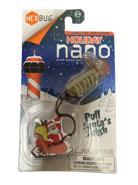 HexBug Holiday Nano Pull Santa's Sleigh (Newton Series) NEW