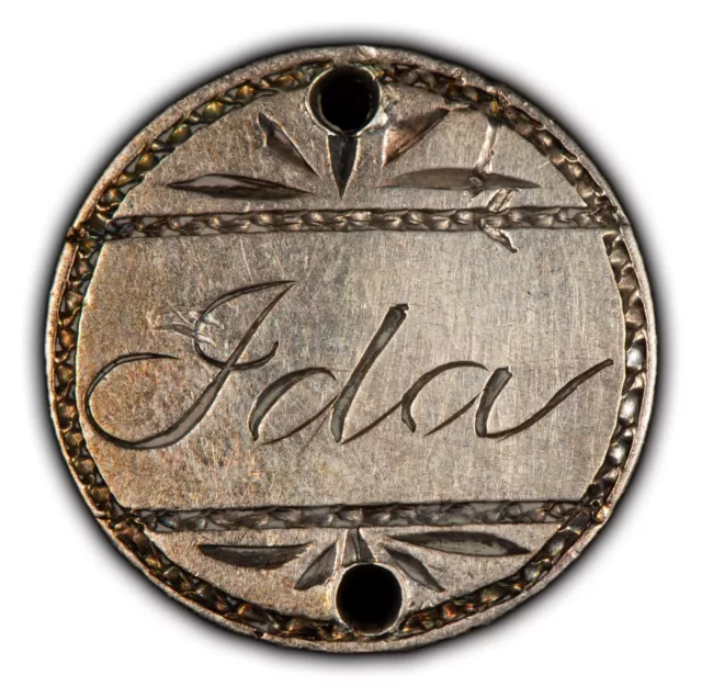 Love Token - IDA Script on 1856 10c Seated Liberty Dime - SKU-Y4840