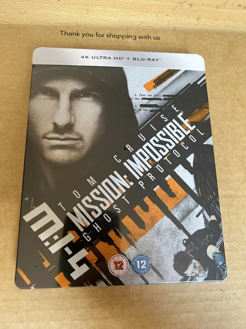 MISSION IMPOSSIBLE GHOST Protocol 4K UHD Blu Ray Steelbook NEW/SEALED ...