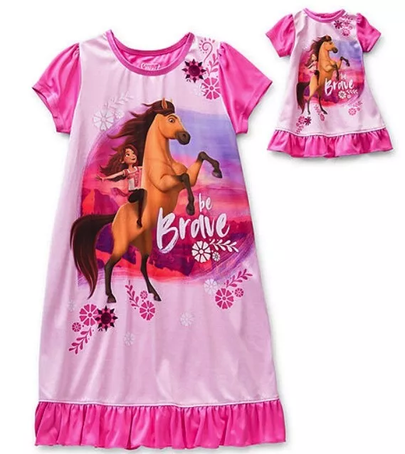 NWT 8 SPIRIT riding free horse matching doll me nightgowns sleepover birthdays