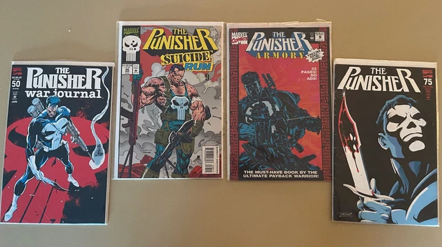 The Punisher*Marvel Comics**Lot Of 4 Comic Books**Suicide Run/War Journal/Armory