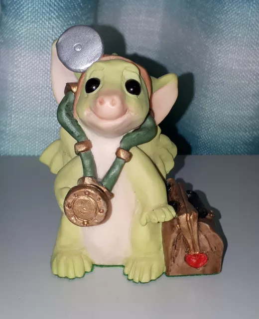 The Whimsical World of Pocket Dragons vintage 1999 figurine - "Dr. Dragon"