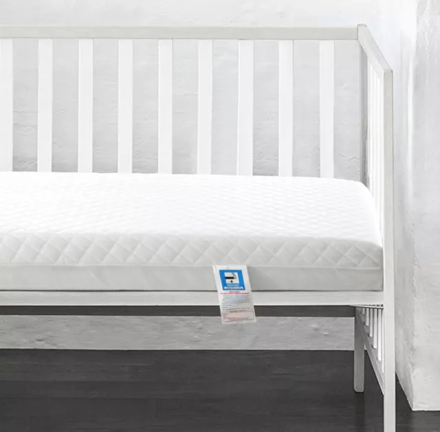 MotherPlus Cot Bed Mattress - Quilted, Waterproof & Thick - 120x60cm & 140x70cm 3