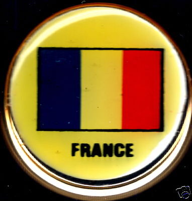 France, French Republic Flag Solid Brass Key Chain NEW