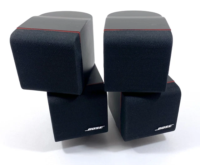 2 BOSE REDLINE Double Cube Lifestyle Satellite Acoustimass Classic