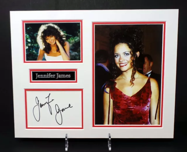 Jennifer JAMES Signed Mounted SEXY Photo Display AFTAL RD COA Coronation Street