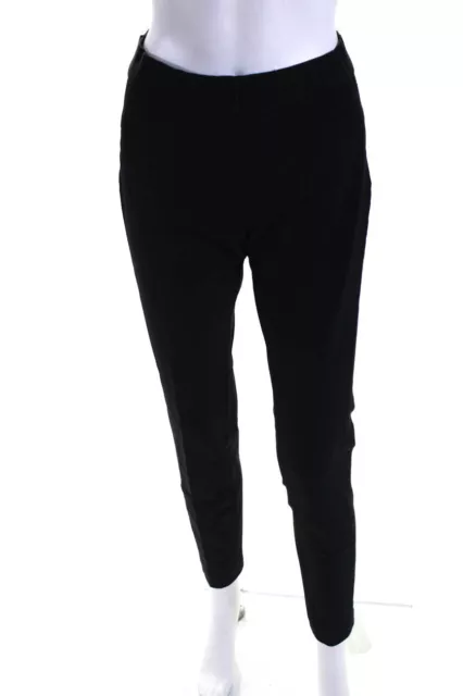 Veronica Beard Womens Black Mid-Rise Pleated Straight Leg Dress Pants Size 8