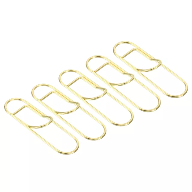 2" Metal Pen Clip Pen Holder Clip Pencil Clip Notebook Pen Holder, Golden 5pcs