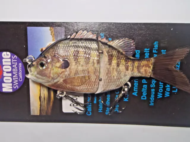 6 Multi Jointed Baby Bass Fishing Lure Bait Crank Swimbait Pike Musky  Walleye