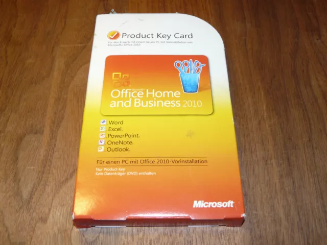 Microsoft Office 2010 Home and Business Vollversion deutsch