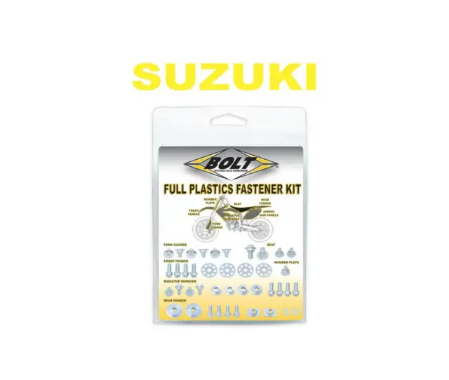 Suzuki Rmz 250 - 19/24 / Rmz 450 - 18/24 - Kit Visserie Plastiques Bolt / 106150