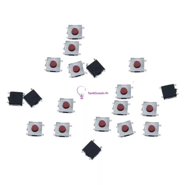 100PCS SPST Mini Micro Momentary Tactile Push PCB Button Switch 6x6X3.1mm