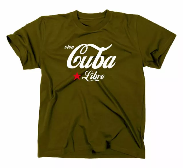 Viva Cuba Libre T-Shirt Che Guevara Fidel Castro Kuba Revolution Cocktail Fun