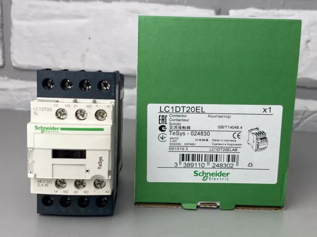 Schneider Electric LC1DT20 EL TeSys D contactor 4P(4 NO) AC-1 440V 20A 48V DC #8