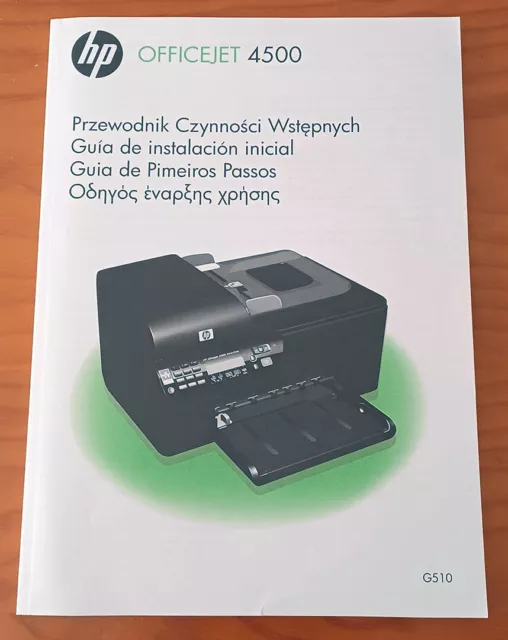 HP Officejet 4500 G510 Manual del usuario - Guía de instalación y drivers CD