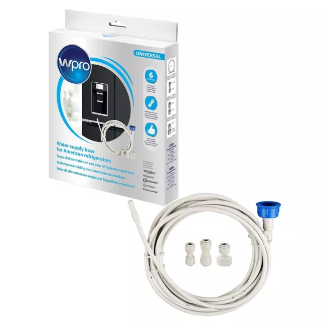 Wpro Samsung American Double Fridge Water Supply Pipe Tube Filter Connector Kit