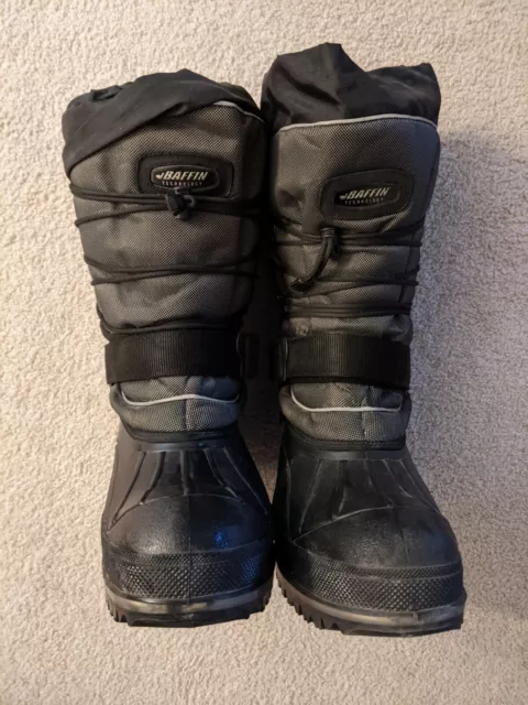 BAFFIN TECHNOLOGY WINTER Boots Men's Size 13 Insulated. Black Made in ...