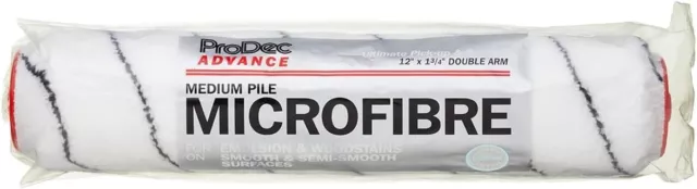 ProDec Paint Roller Cover Sleeve 12" x 1.75" Microfibre Medium Pile Emulsions