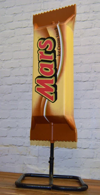 VINTAGE MARS ICE cream snack shop display sign enamel advertising ...