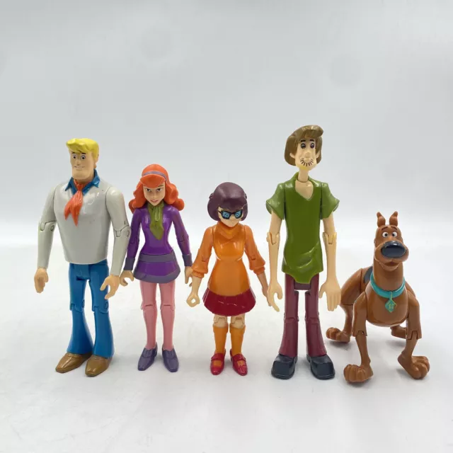 Scooby Doo Figure Bundle Complete Hanna Barbera Mystery Solving Crew Action x 5