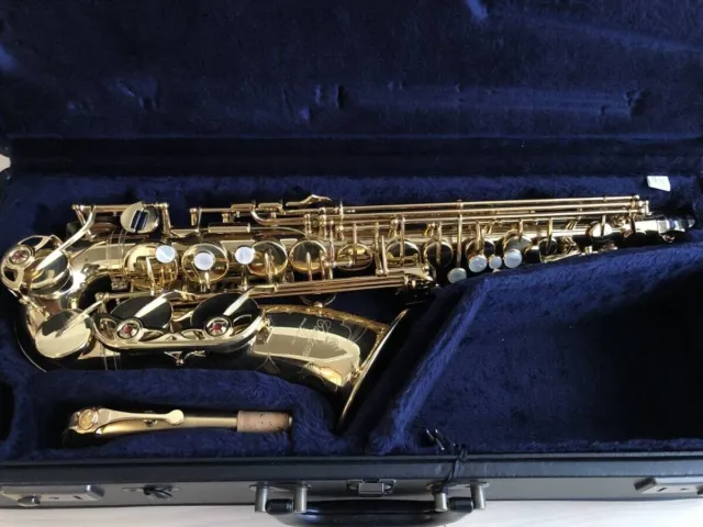 YAMAHA Alto Saxophone YAS-82Z Custom Z Satin Gold plating G1 neck Used Excellent