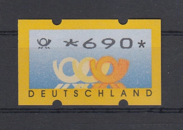 Deutschland ATM Mi.-Nr. 3.3 hoher Wert 690 mit Zählnummer **
