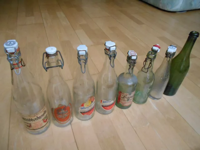 alte - Brause - Mineral - Wasser - Flaschen