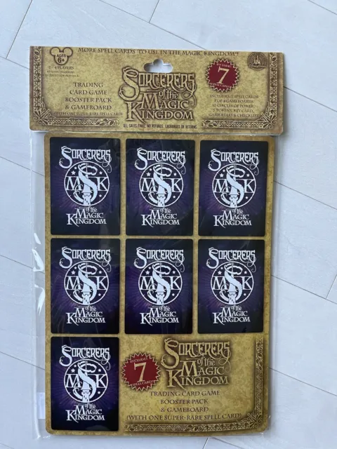 Disney Sorcerers Of The Magic Kingdom Trading Card Game Booster Pack & Gameboard