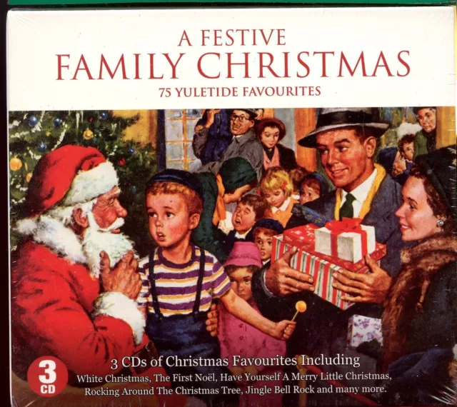 A Festive Family Christmas - 75 Yuletide Favourites - 3CD - New & Sealed