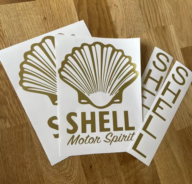custom shell motor spirit decal for 2 gallon can inc side stickers Petroliana
