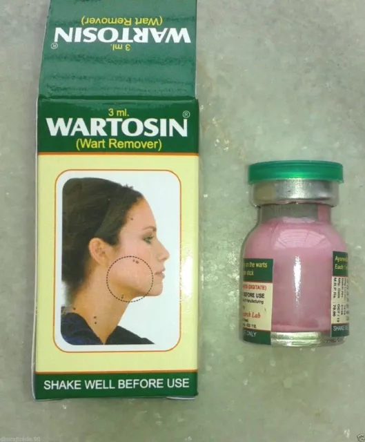 Wartosin (wart remover) Unique Herbal Formulation 3ml. Natural Wart Remover