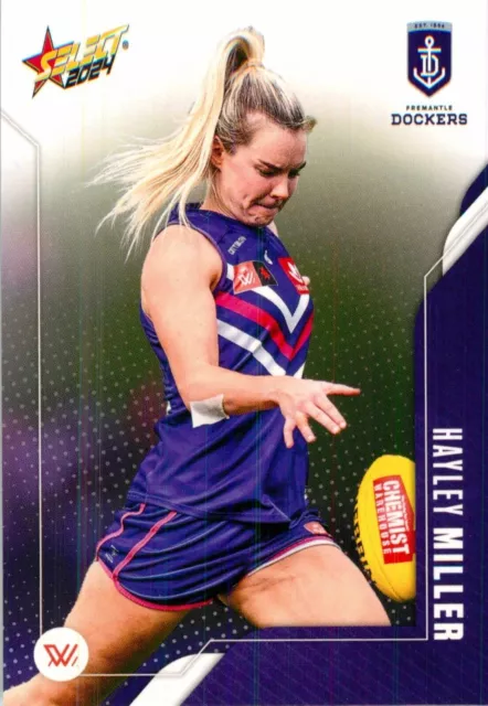 Carte AFLW Select Footy Stars des Dockers de Fremantle 2024 - Hayley Miller