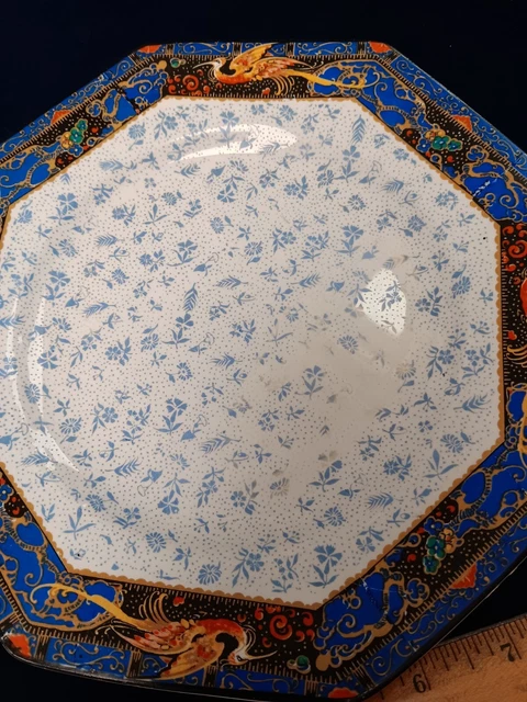 Vintage Winton Ware Grimwades Chintz 8.5" Cake Plate Stoke On Trent England 3