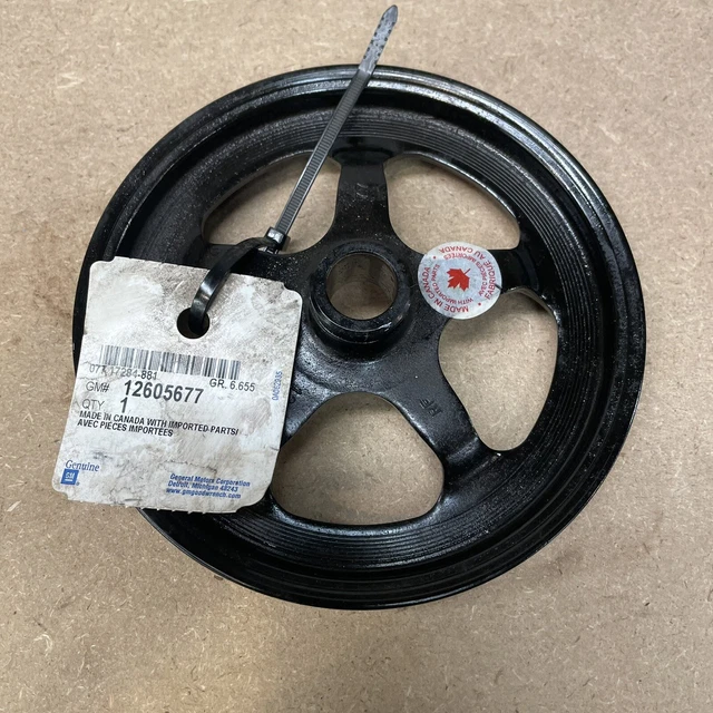 GM Power Steering Pump Pulley Chevrolet 5.3 6.2 6.6 8.1L MerCruiser Volvo Penta