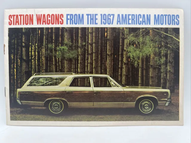 1967 AMC AMERICAN MOTORS STATION WAGONS Auto Dealer Car Sales Brochure Specs