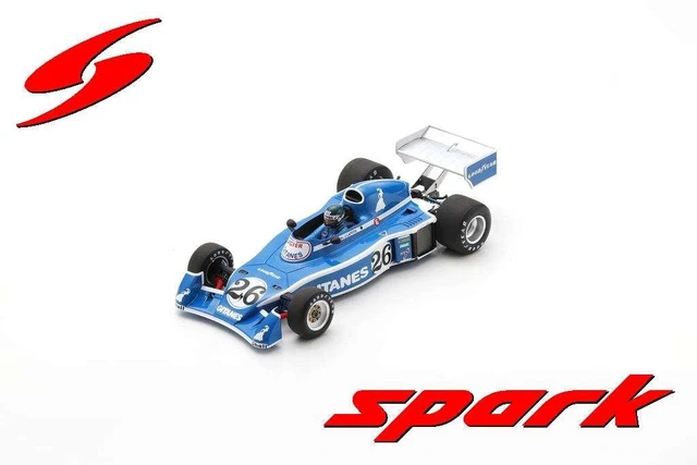 LIGIER JS5 F1 GITANES N° 26 LAFFITE 1976 kit White Metal JOHN DAY N