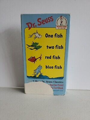 VHS DR SEUSS - One Fish Two Fish Red Fish Blue Fish Thinks Think Foot ...