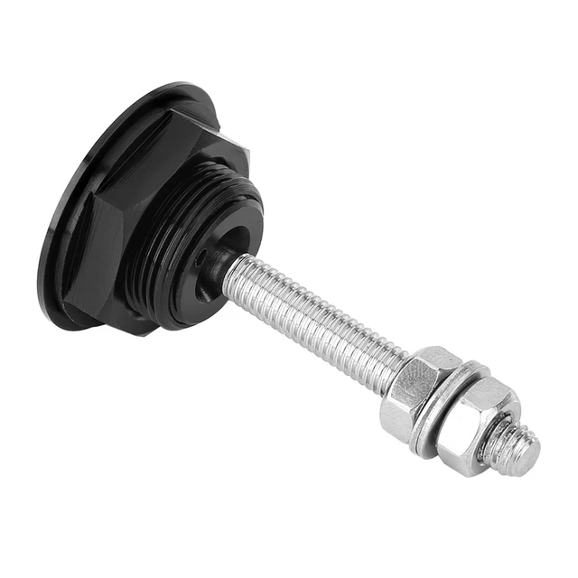 Kit 2 Pièces Goupilles De Capot De Course Aluminium CNC Universel - Noir - Verrouillage Rapide