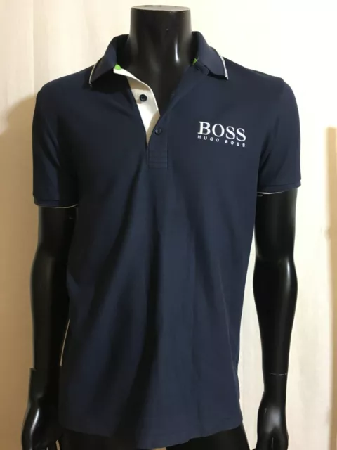 Polo da uomo blu cotone Hugo BOSS taglia M