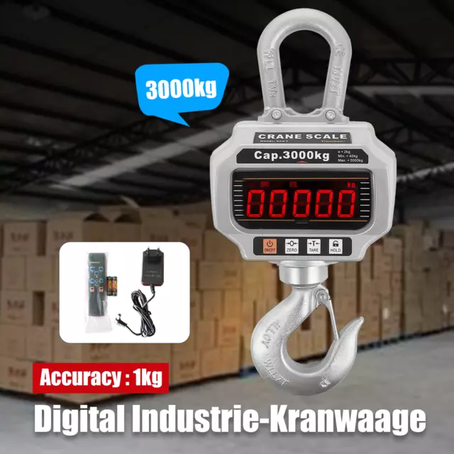 Digitale Appesa Scala Industrial Crane Scale Con LED Display Gru Scala 3000KG