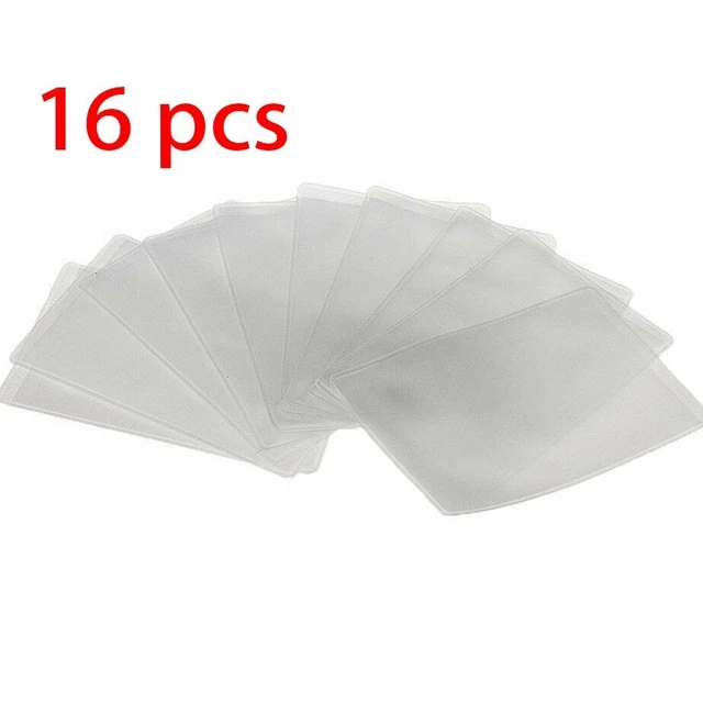 Kredit Debit Karte Transparent PVC Staubschutzhaube Fahren Lizenz Schutz Id, 16X